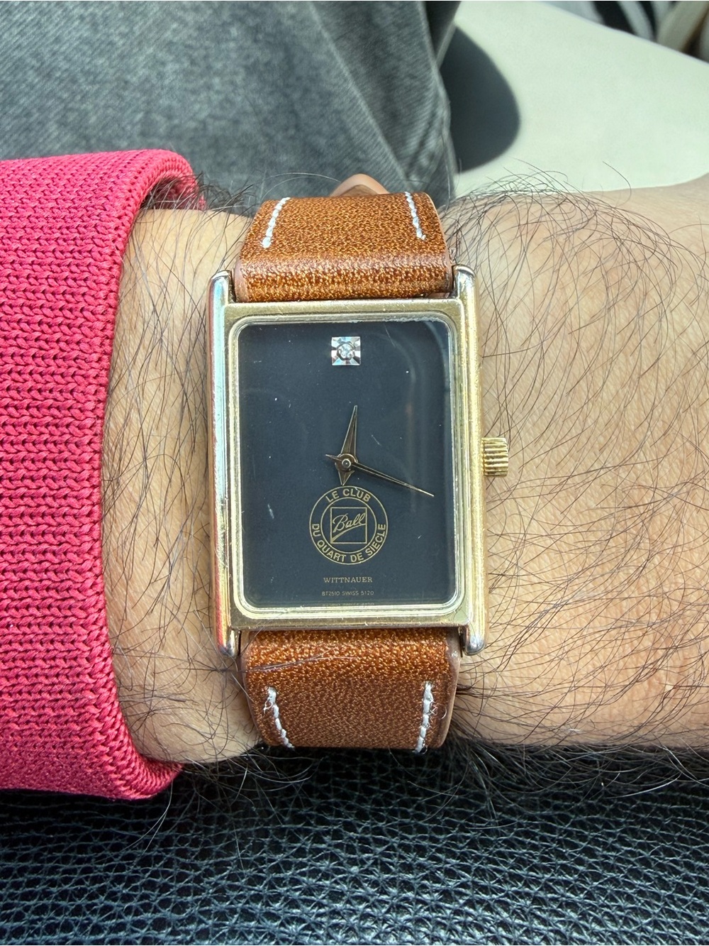 Vintage Wittnauer Tank Watch Le Club Ball Du Quart De Siecle Watch